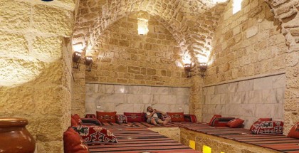 The historic Samra Bath in Gaza City.