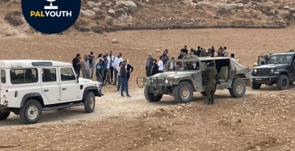 "The Israeli occupation removes the main water network from the village of Susiya in southern Hebron."