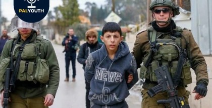 "Israeli Occupation Forces  Detain 9 Palestinian Children in Tel Al-Rumeida, Hebron".